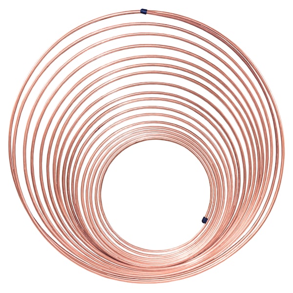 NiCopp Nickel/Copper Brake Line Tubing Coil, 3/16 x 50'